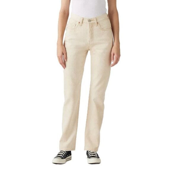 Levi's 501 High Rise Cloudy Safari Button Fly Straight Leg Jeans -- Women's 27 - Picture 1 of 6